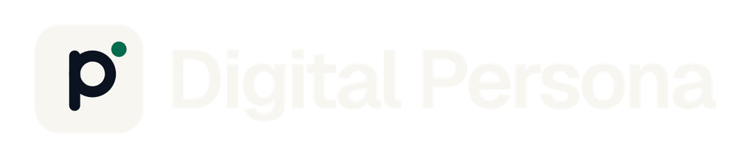 Digital Persona logo, reversed